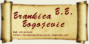 Brankica Bogojević vizit kartica